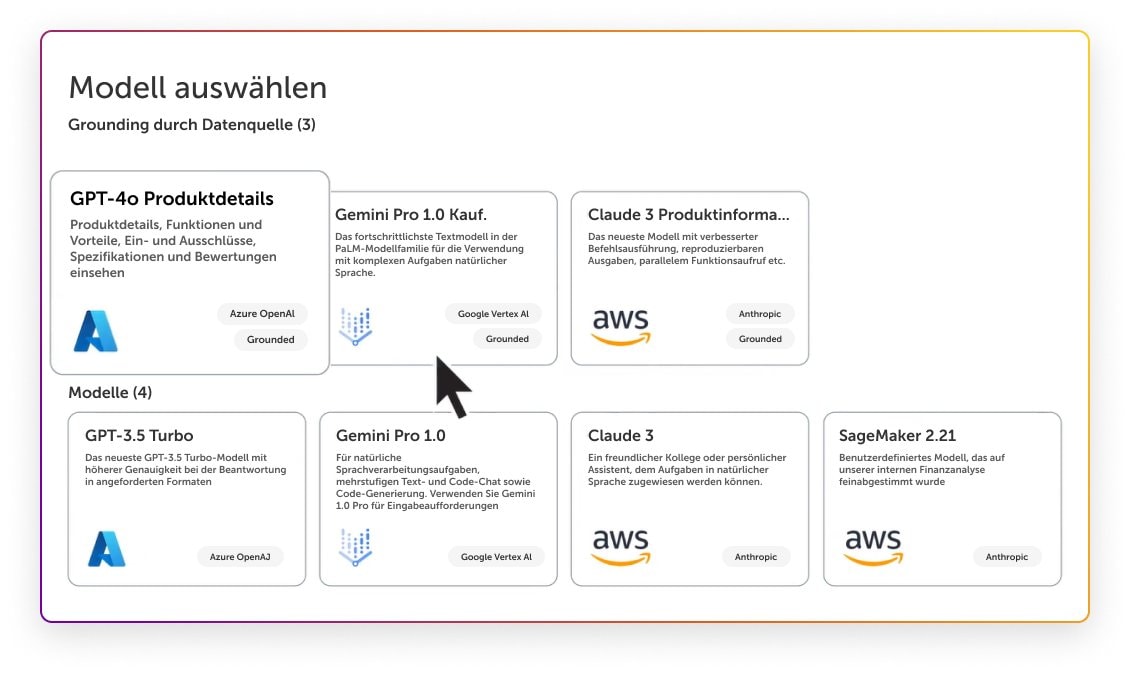Erkunden Sie AI Agent Studio